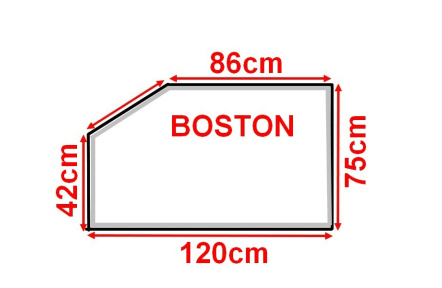 Koupelnové zrcadlo s LED osvětlením 120x75cm BOSTON ATYPICKÉ