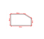 Koupelnové zrcadlo s LED osvětlením 160x90 cm BOSTON ATYPICKÉ