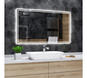 Koupelnové zrcadlo s LED podsvětlením 80x60cm WIEDEN