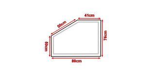 Koupelnové zrcadlo s LED osvětlením 80x76 cm ATLANTA ATYPICKÉ