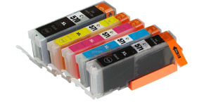 Sada Canon CLI571, PGI570, XL Black / Cyan / Magenta / Yellow + PGI570 XL Black MULTIPACK ,1x23ml+4x12ml