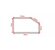 Koupelnové zrcadlo s LED osvětlením 100x70 cm BOSTON ATYPICKÉ