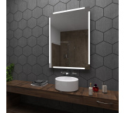 Koupelnové zrcadlo s LED podsvětlením 60x80 cm RYGA